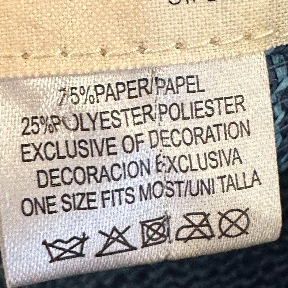 Cappelli Straworld Blue Straw Facesaver Hat - Picture 7 of 7